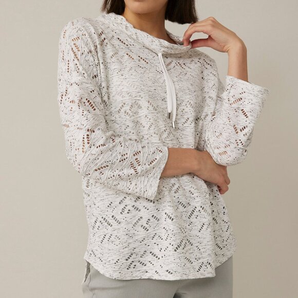 Joseph Ribkoff Drawstring Cut-out Top - Picture 1 of 4